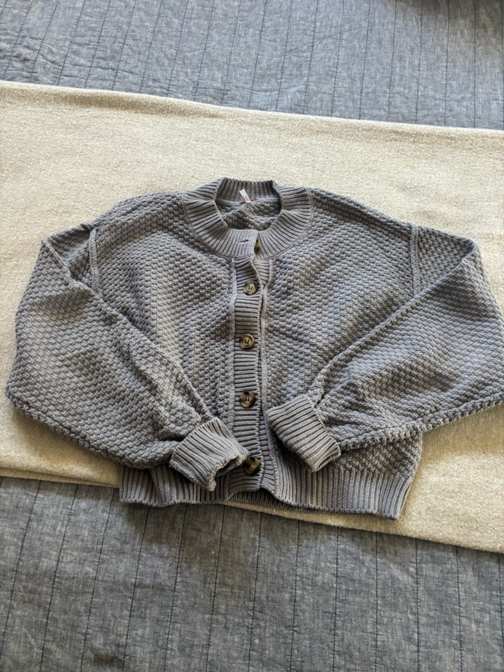 Free People Bonfire Cable Knit Cardigan